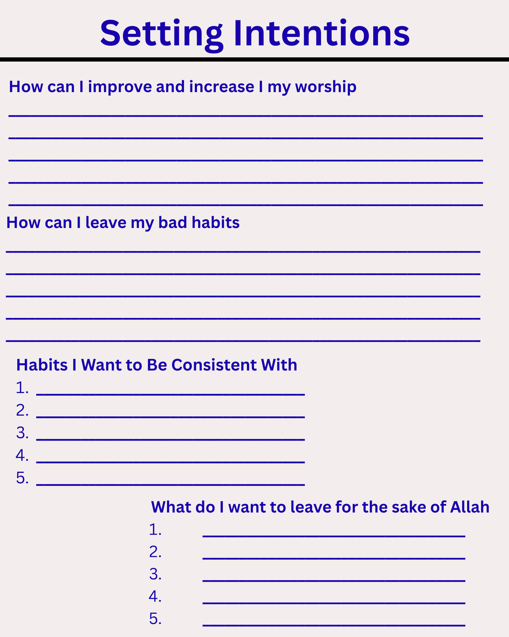 Digital Islamic Habit Tracker
