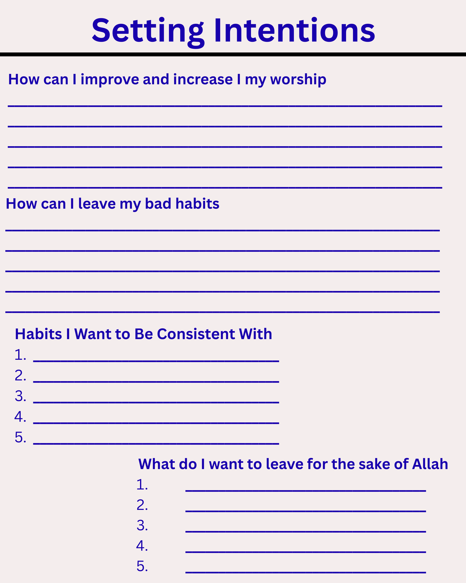 Digital Islamic Habit Tracker