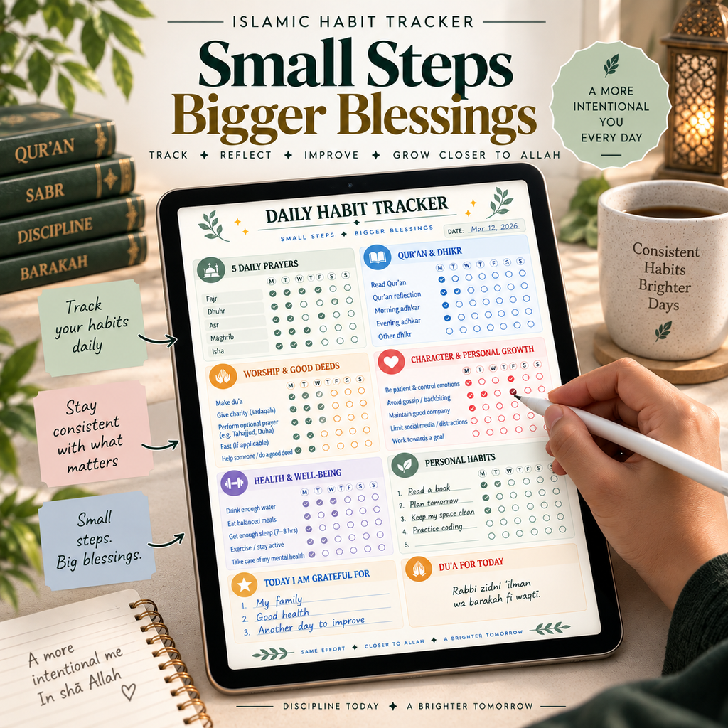 Islamic Habit Tracker – Faith, Discipline & Personal Growth
