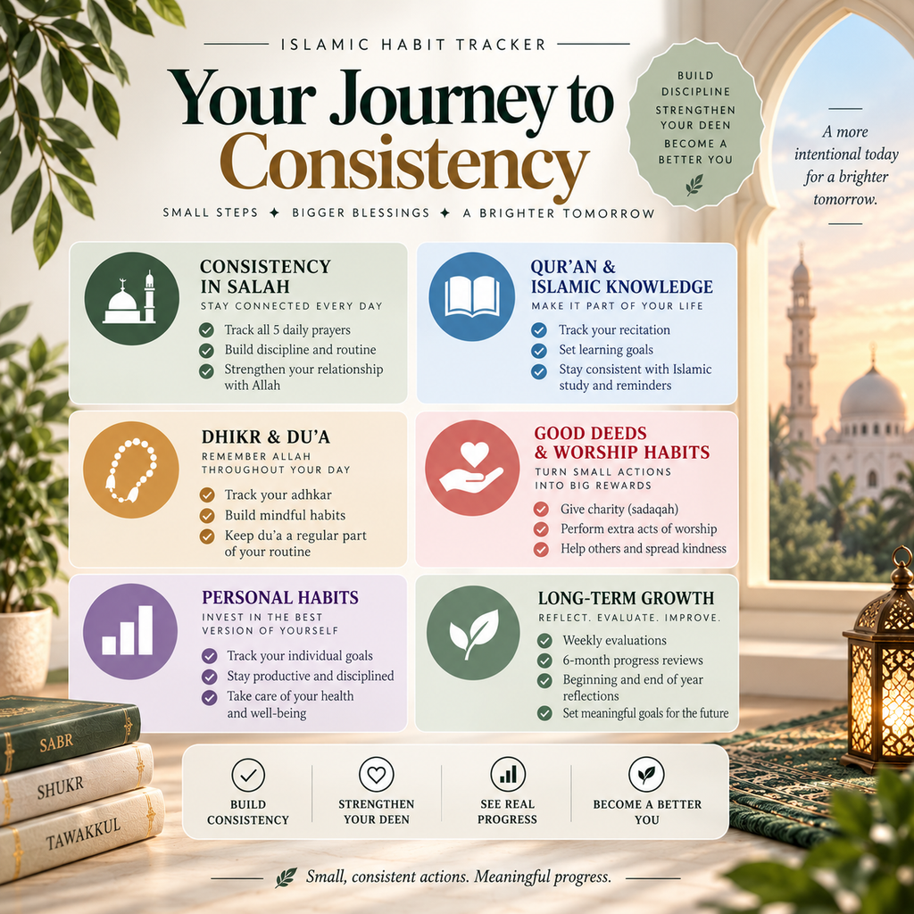 Islamic Habit Tracker – Faith, Discipline & Personal Growth