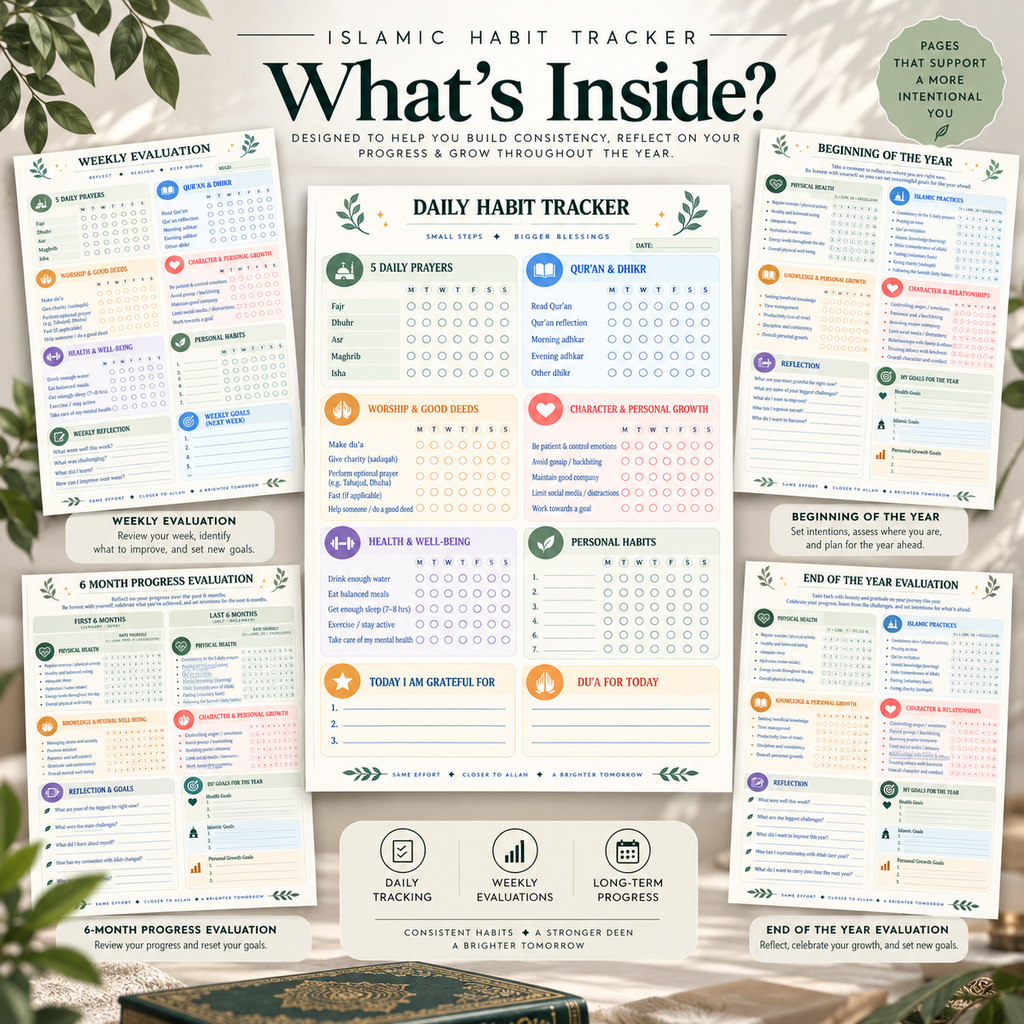 Islamic Habit Tracker – Faith, Discipline & Personal Growth