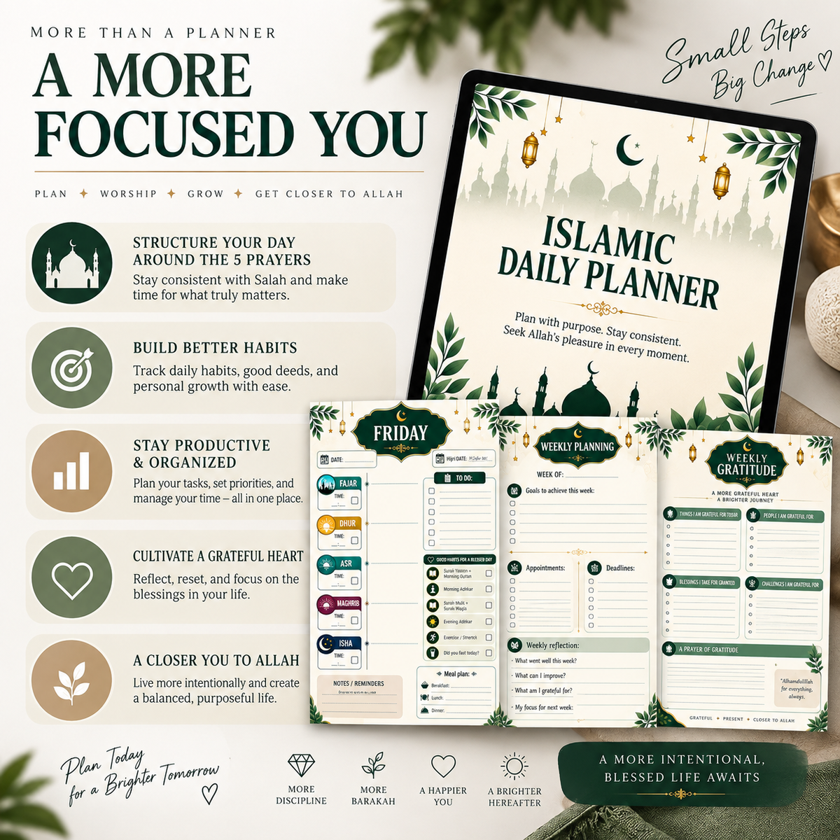 Islamic Daily Planner – Prayer-Centered Daily Planning & Productivity
