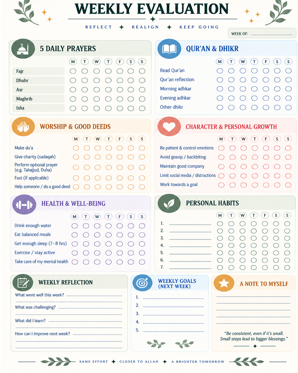 Islamic Habit Tracker – Faith, Discipline & Personal Growth